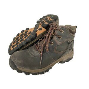 Timberland YOUTH Boys Mt Maddsen A1613 Waterproof Timber Dry Brown Boots Sz 1.5